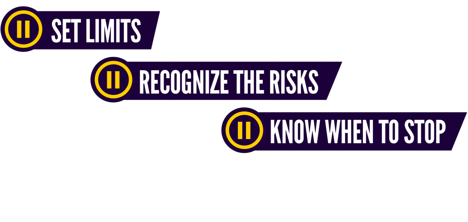 Set Limits. Recognize the Risks. Know When to Stop.