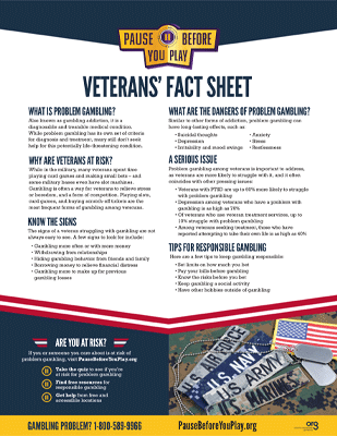 Veterans Educational Handout